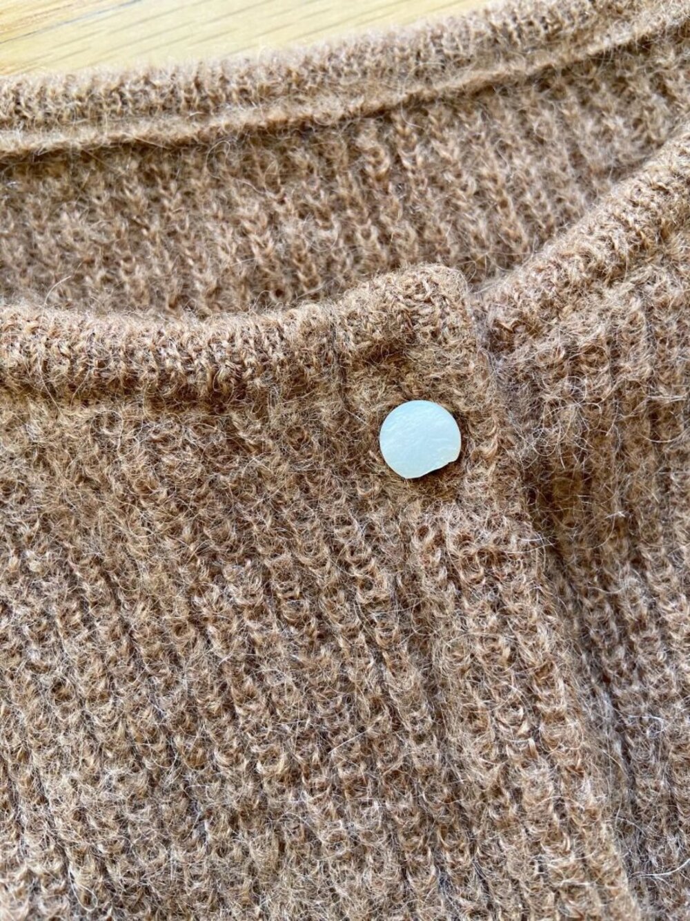Sézane Gaspard Cardigan XS Camel Brown - Picture 4 of 5